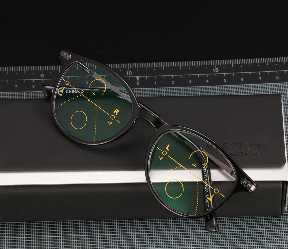 Прогрессивные очки для чтения прогрессивные многофокусные чтения очки, оправа для очков фар ближнего и дальнего света для глаз