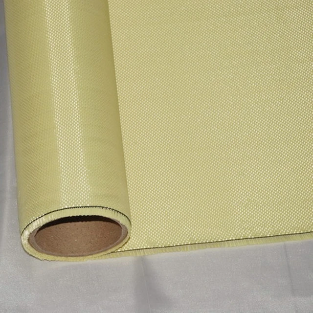  MILLY-US 37 Durable 200gsm Woven Kevlar Fabric Aramid Fiber  Cloth Plain Color Yellow Twill Linear Density 1100 D DIY Crafts 100x30cm