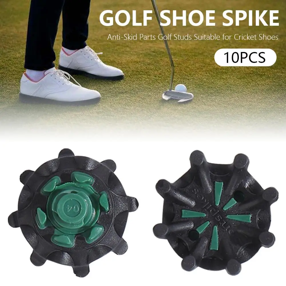 10pcs/lot Golf Spikes Pins Turn Fast Twist Shoe Spikes Durable Replacement Set Ultra Thin Cleats