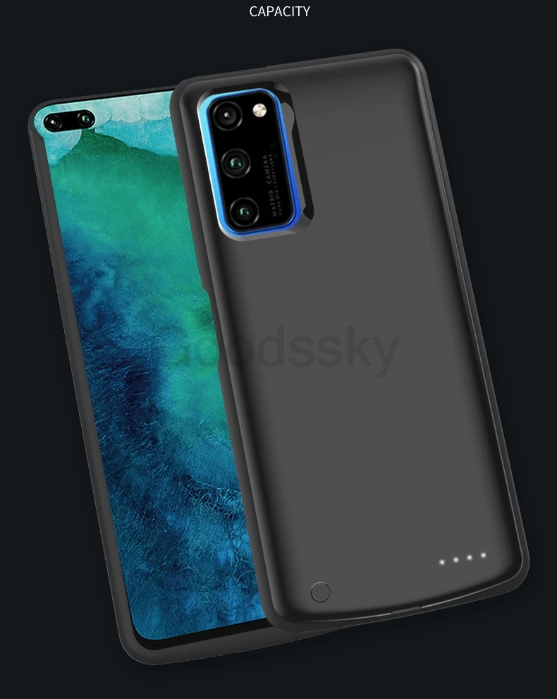 Чехол для телефона с зарядным устройством для huawei Honor View 30, тонкий чехол для аккумулятора, запасной внешний аккумулятор для Honor V30 Pro, зарядка для задней панели