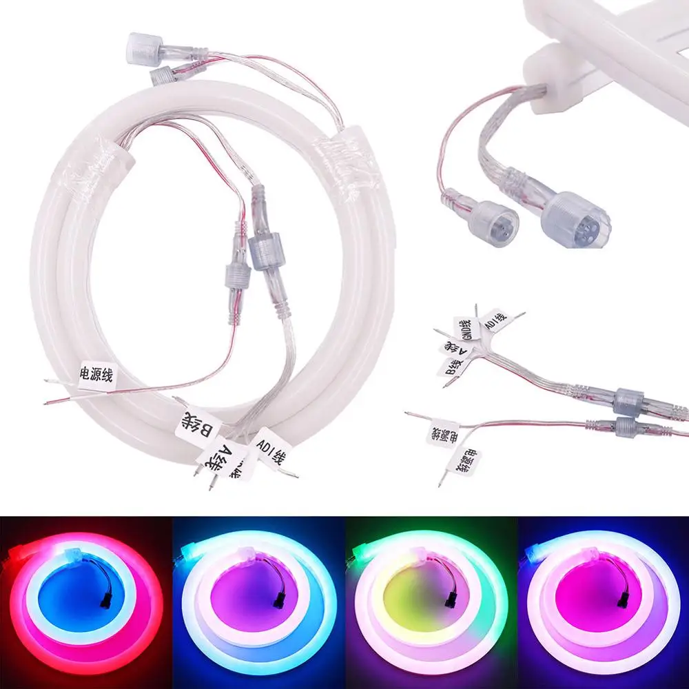 Светодиодная лента WS2812B DMX512 RGB Модифицируемый светодиодный неоновый пиксельный