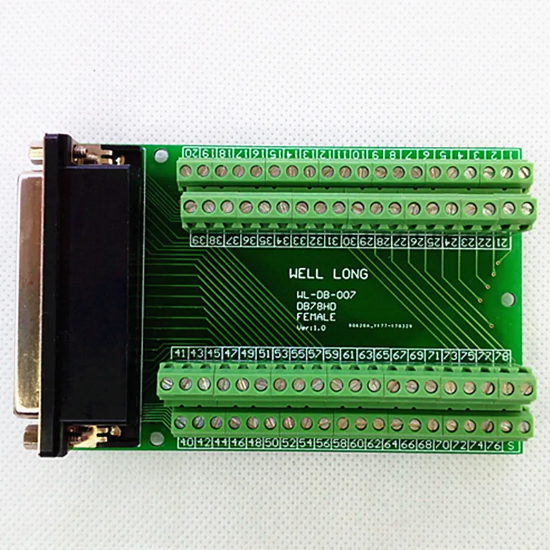 DB78 женский Breakout Board, D'SUB верхняя переходная плата, клеммный блок DSUB модуль