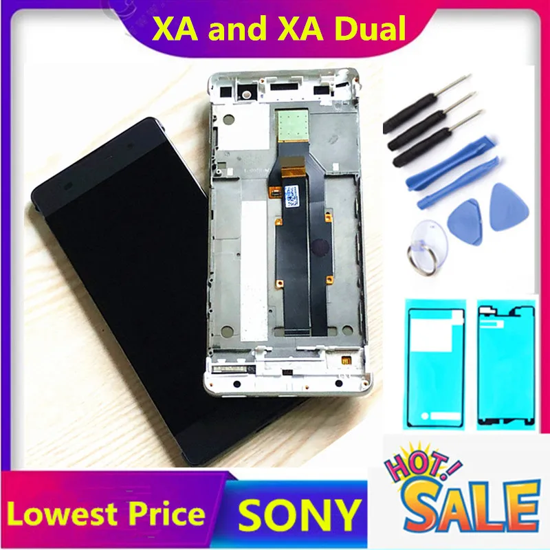 ЖК-дисплей SONY Xperia XA 5 0 дюйма F3111 F3112 F3115 F3116 сенсорный экран дигитайзер 1280*720 сборка
