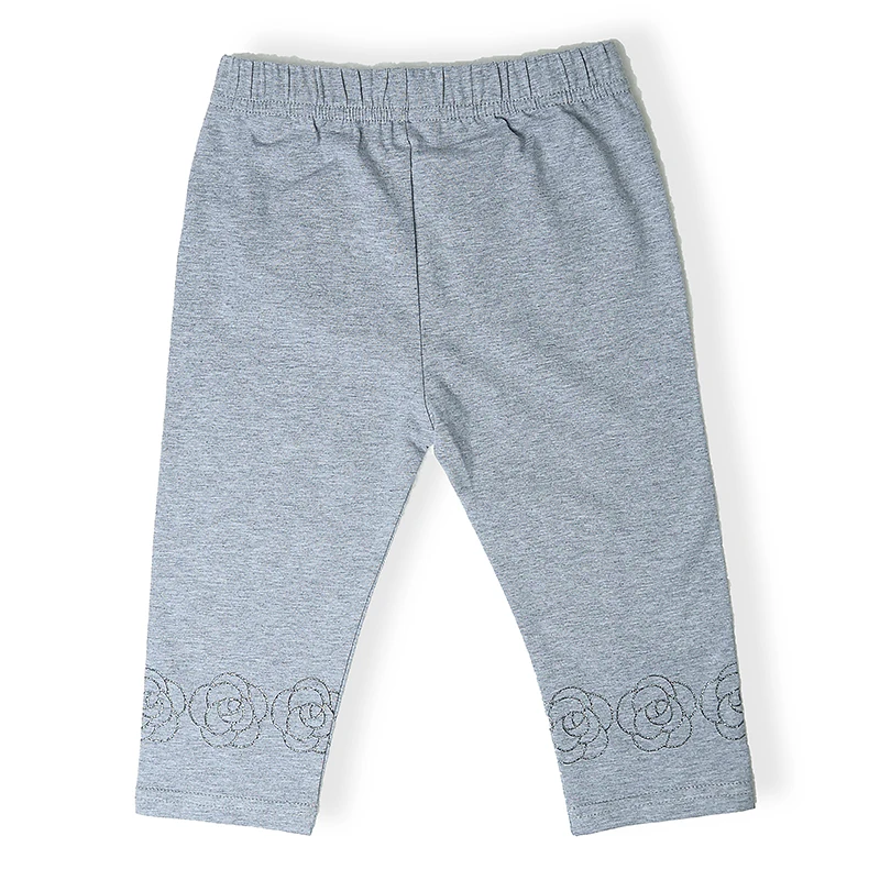 High Quality 2021 New Summer Girls Leggings Pants Lace Cotton Children Clothing Flower Girl Knee Pants