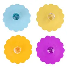 Милые фрукты украшают питьевую чашку водой крышка пищевого силикона Анти-пыль термостойкая чаша крышка чашки уплотнения стеклянные кружки Крышка