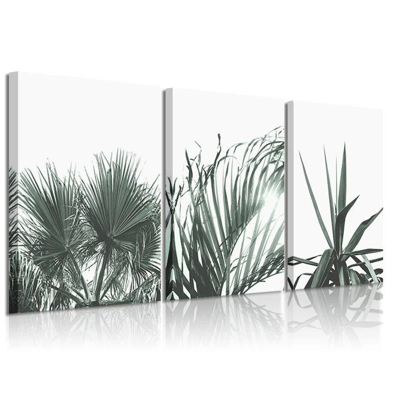 Постер на стену в скандинавском стиле с изображением тропических пальмовых