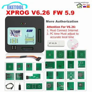 

XPROG V6.26 V6.12 V6.17 Add New Authorization V5.86 V5.55 V5.84 X-PROG M Metal Box XPROG-M ECU Programmer X Prog M Full Adapters