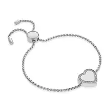 Полированный золотистый Серебристый с розой золотой браслет сплав Хрустальное сердечко любовь браслет регулируемый монитор яркость контрастность настройки