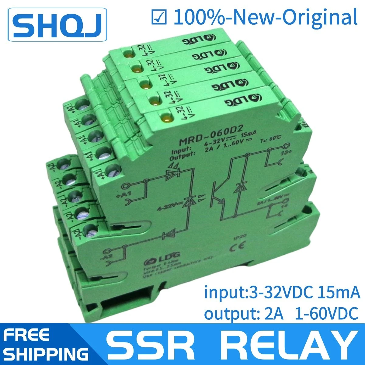 5PCSMRD060D2InnovativeLEDIndication2AInput5V12V24VDCSSRSolidSateRelay.jpg