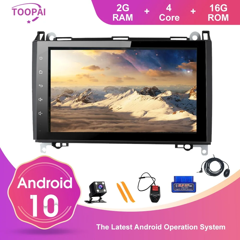 TOOPAI Android 10 For Mercedes Benz Sprinter Viano Vito B200 W169 A150 W245 B160 Multimedia Player Auto Radio GPS Navigation TOOPAI Android 10 For Mercedes Benz Sprinter Viano Vito B200 W169 A150 W245 B160 Multimedia Player Auto Radio GPS Navigation