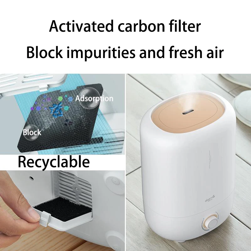 Wheat Mijia Delma 5l Home Ultrasonic Air Humidifier Sensor Edition Air Purification for Air Conditioning Room D5 Office Home