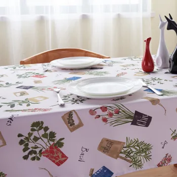

Idyllic floral tablecloth polyester printed tablecloth can be customized waterproof and oil-proof tablecloth coffee table cloth