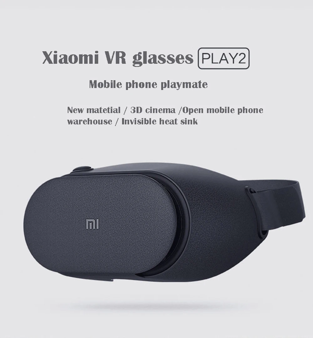 Оригинальные очки Xiaomi VR виртуальной реальности Play 2 3D очки для 4,7-5,7 дюймов 1080P смарт-телефонов инструмент управления