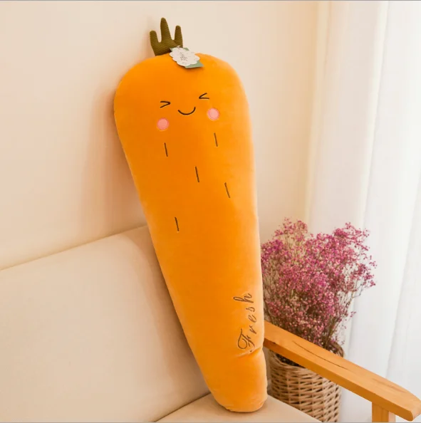 carrot WYZHY, синяя и белая кукла, бренд West fruit, мягкая серия, подушка, плюшевая игрушка, подушка для отдыха, 80 см - Цвет: carrot