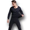 Conjuntos de ropa interior térmica para hombre ropa interior térmica de invierno Calzoncillos largos ropa de invierno ropa térmica gruesa para hombre envío directo sólido ► Foto 3/6