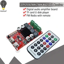 Приемник Bluetooth WAVGAT TPA3116 50 Вт + плата цифрового усилителя звука TF