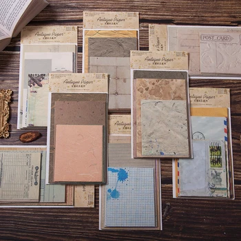 

60pcs Old Pages Airmail Receipts Material Paper Junk Journal Planner Scrapbooking Vintage Decorative DIY Craft Background Paper