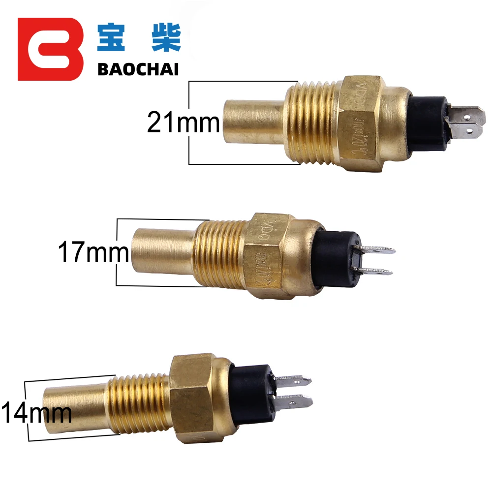 14mm Vdo Diesel Engine Water Temperature Sensor 120c Alarm Generator