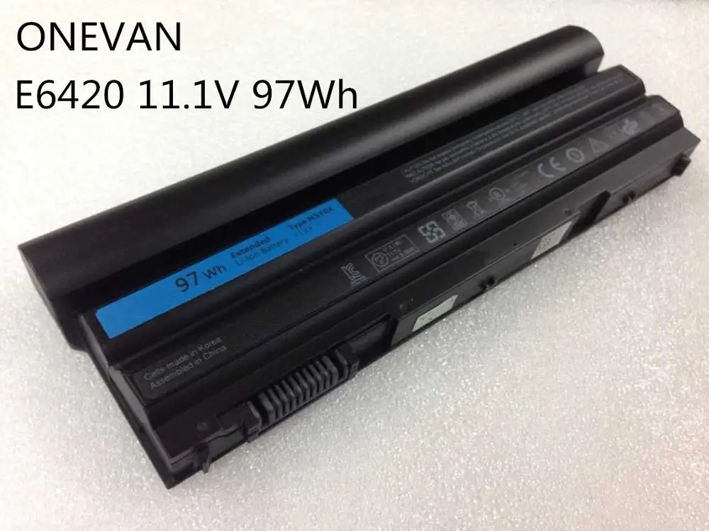 ONEVAN 11,1 V 97WH M5Y0X ноутбук Батарея для DELL Latitude E6420 E6520 E5420 E5520 E6430 71R31 NHXVW T54FJ 9 ячеек