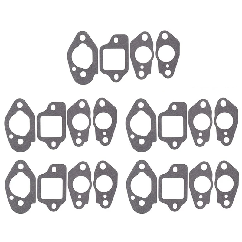Carburetor Replacement Parts Carburetor Accessories Carburetor Kit 5Set Carburetor Insulator & Gasket for Honda GCV160 GCV190 16211-ZL8-000 Chainsaw Parts & Accs