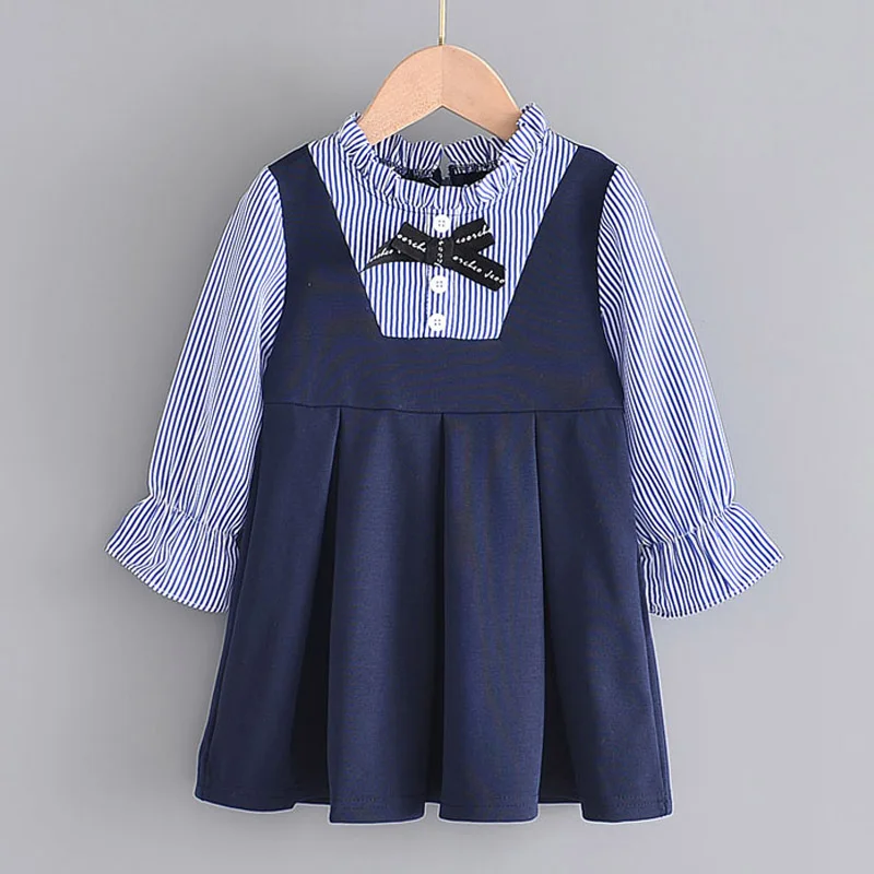 

New New Spring Autumn Girls Casual Dress Print Soft Kids Party Princess Flowers Dress Outfits Costumes Girl Dresses Clothing