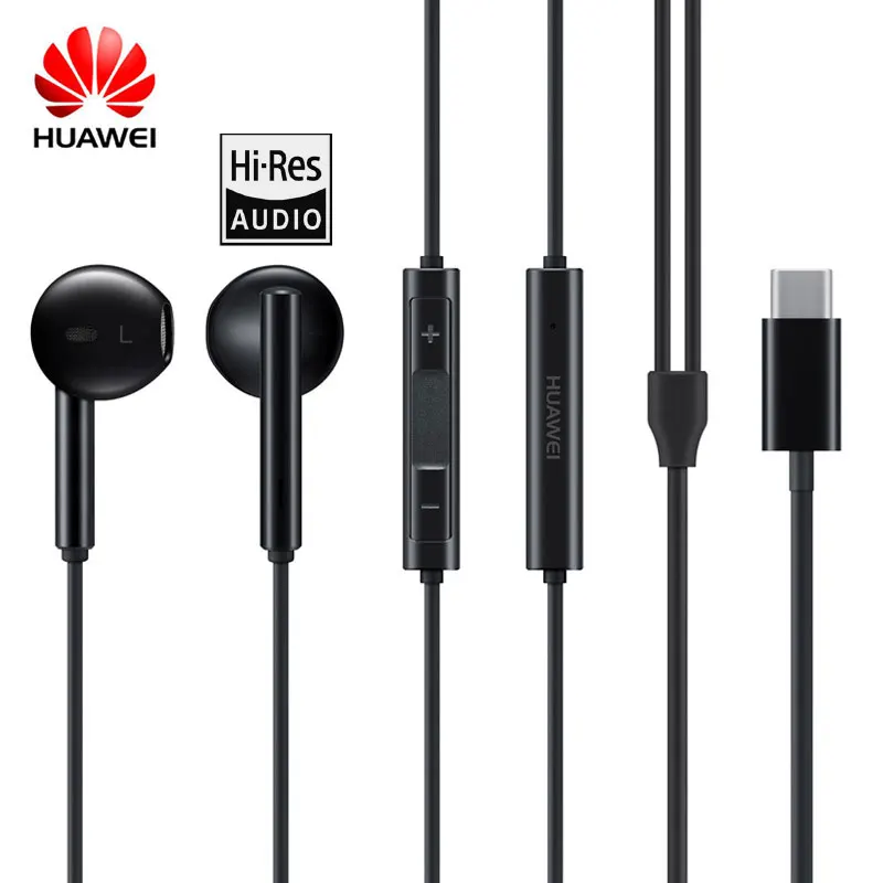 

Original Huawei Type-C Earphone Earbuds in-Ear Wired Earphones CM33 Voice Control with Mic for Sansung Xiaomi iPhone
