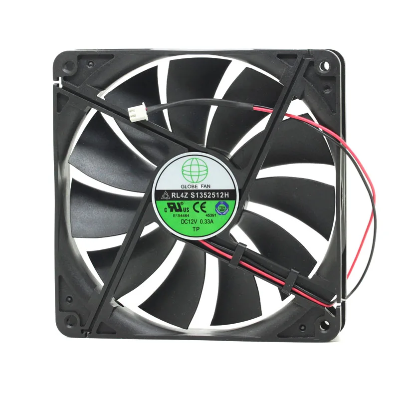 Вентилятор в виде глобуса RL4Z S1352512H 12В 0.33A 13 5 см охлаждающий вентилятор 135x135x25