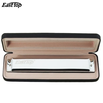 

Easttop 24 Hole Tremolo Harmonica 1pcs Key of A A# B C C# D D# E F F# G G# for choose Armonica Professional harp T2403