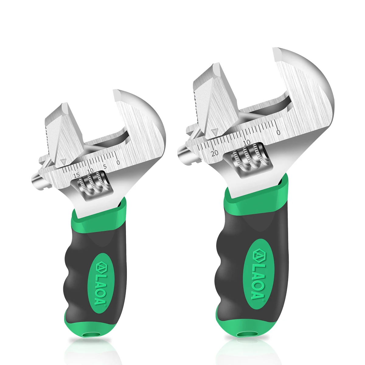 

LAOA Adjustable Wrench Multifunctional Short Handle Pipe Large Opening Live Wrench Small Mini Bathroom Wrench