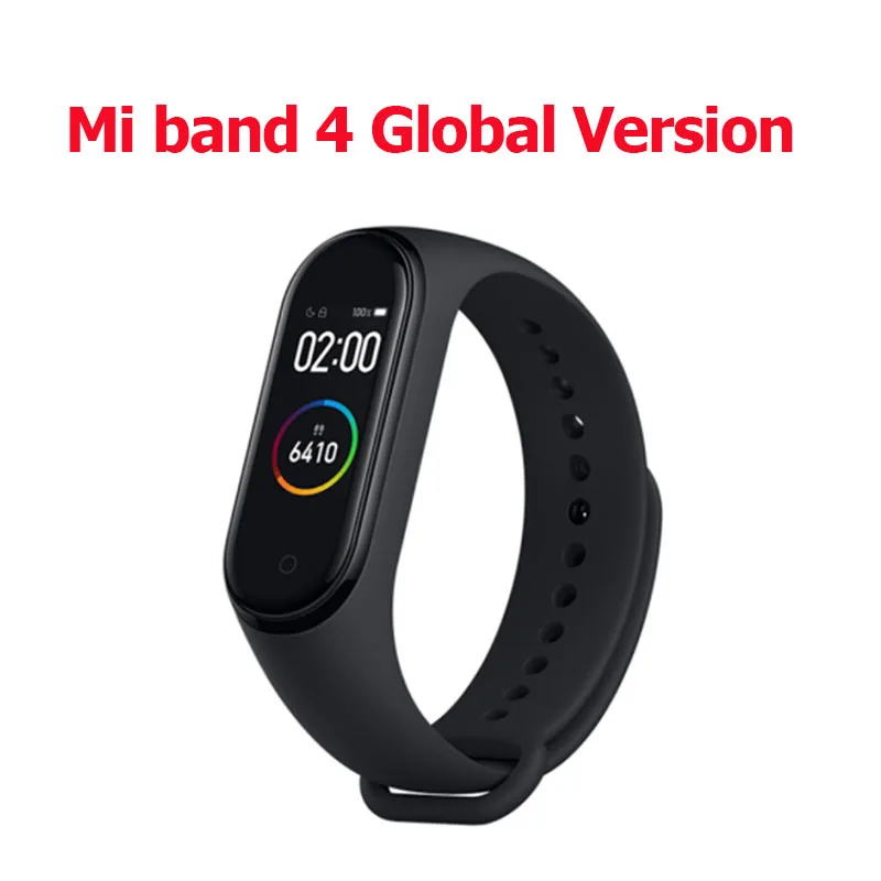 Xiaomi Mi Band 2/3 умный Браслет фитнес-трекер монитор сердечного ритма OLED дисплей тачпад Bluetooth 4,2 водонепроницаемый браслет - Цвет: band 4 Global Ver