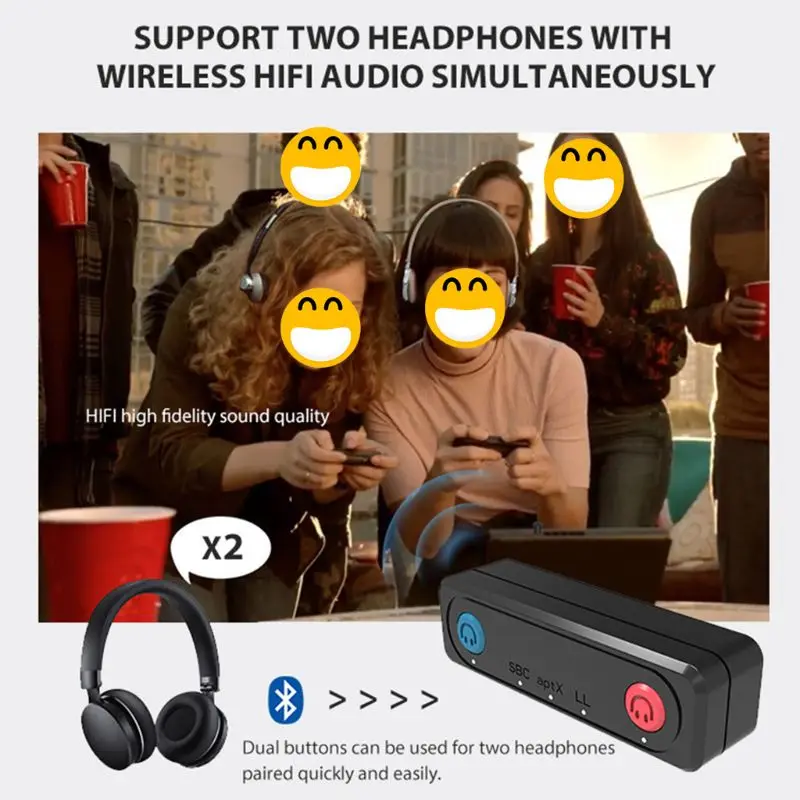 

Bluetooth Wireless Audio Transmitter USB Type C Transceiver Adapter for Switch