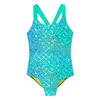 Kids Girls Lovely Mermaid Swimsuit Summer One Piece Swiming Suit Children Swimwear Beachwear Toddler Girls Princess Bikini 1