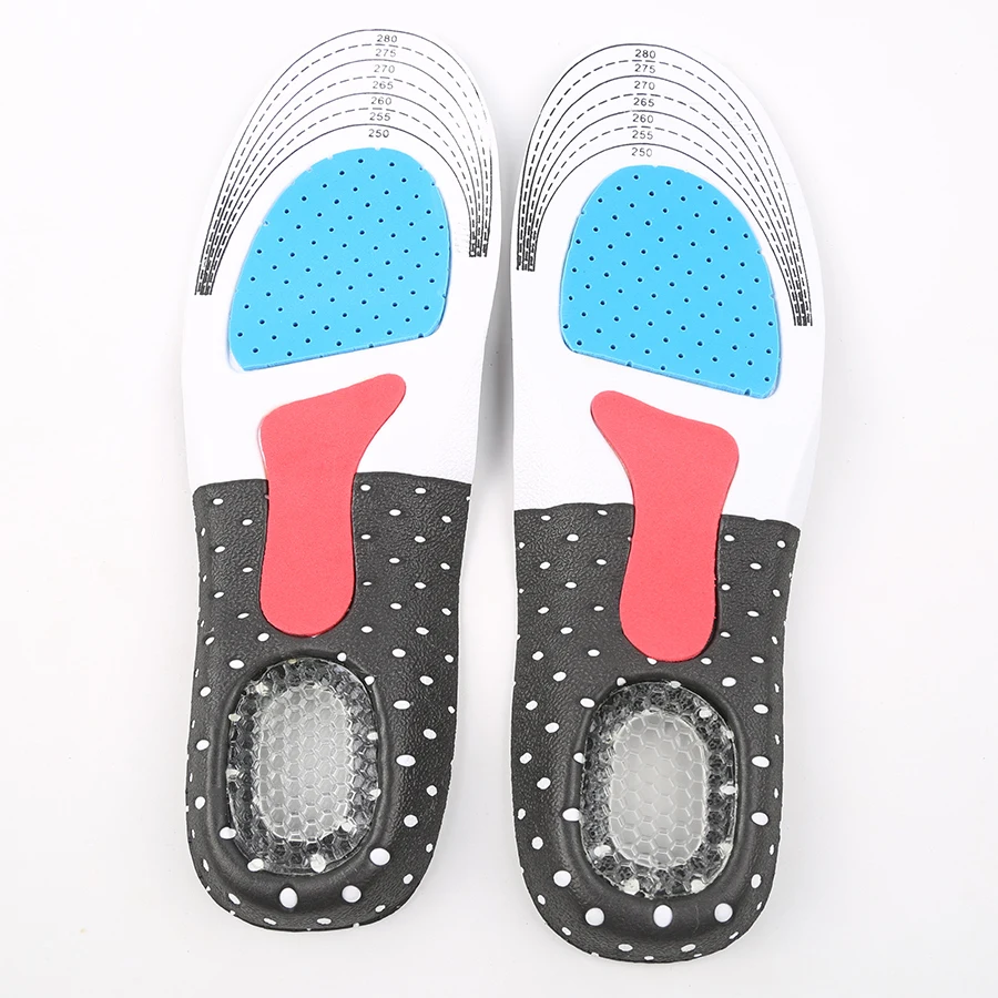 Size 36-45 Unisex Orthotic Arch Support Sport Shoe Pad Running Gel Insoles Insert Cushion For Men Women Plantar Fasciitis