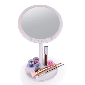 

Rechargeable Stepeless Dimmable LED Make Mirror with 7x Magnifying Makeup Vanity Mirror 180 Degree Rotation Dropshipping