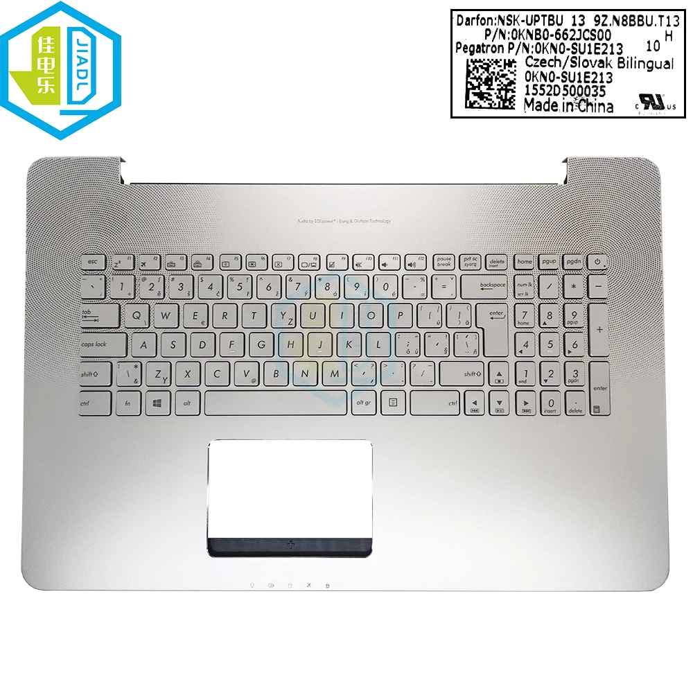 Teclado Russo Retroiluminado para Asus Vivobook N752 N752vx Polônia Árabe Francês Tcheco Romênia 13n0-t2a0911 T2a0611 13nb0ay1am0211 - Imagem 2