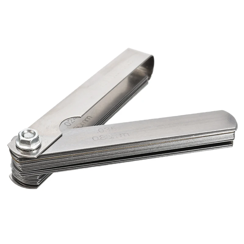 32 Blade Feeler Gauge Imperial Metric Guitar String Height Tool Multifunctional Guitar Measuring Tool