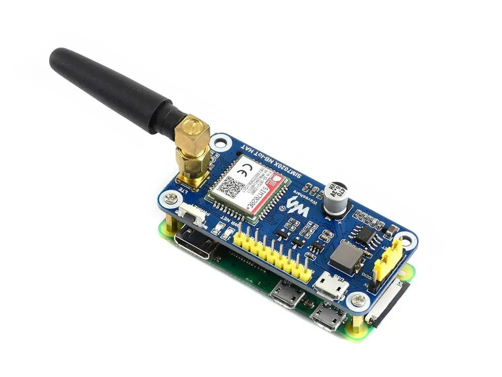 Шляпа Waveshare NB IoT для Raspberry Pi на базе SIM7020E B1/B3/B5/B8/B20/B28 поддерживает LWM2M/COAP/MQTT и т.