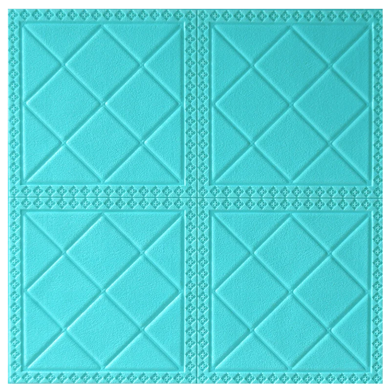 Blue 3D стерео наклейки на стену с мотивами из мультфильмов Спальня детская комната анти-столкновения настенные наклейки для детей комнаты самоклеящиеся обои - Цвет: Blue