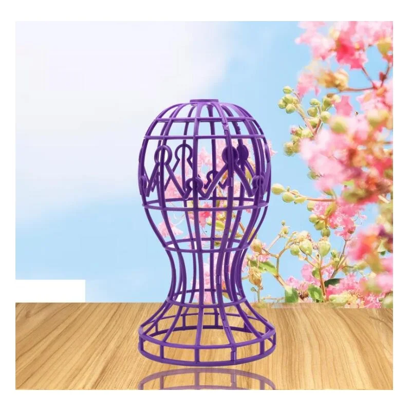 Wig Stand Lantern Shape Plastic Foldable Multi-Purpose Hat Cap Holder Storage Rack 2 color wig stand holder wig head mannequin wig storage stand mannequin head holder mannequin head model wig supplies