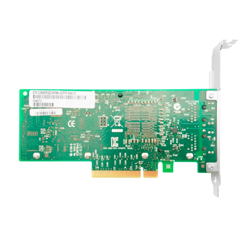 Чипсет Intel X540 PCIe x8 двойная медная сетевая карта RJ45 10 Гбит/с совместим с