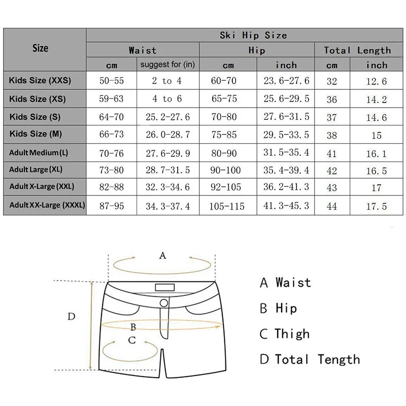 Новые хип хоп Защитные шорты EVA Paded Guard Короткие штаны для катания на лыжах коньках