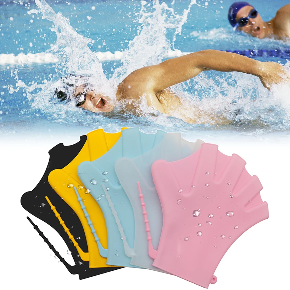 Gants de natation en nylon Palmes de natation aquatiques Gants