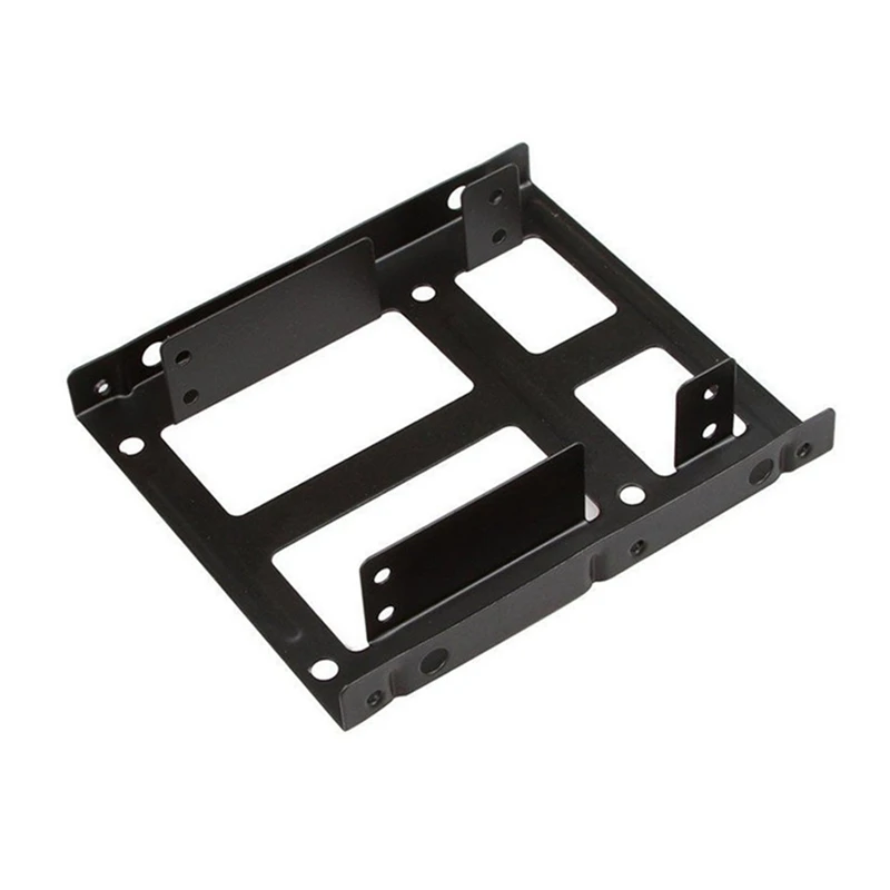 2.5 to 3.5 Inch Dual Hard Disk Metal Bracket Adapter HDD Holder with Double SATA & Power Cable for Desktop 4