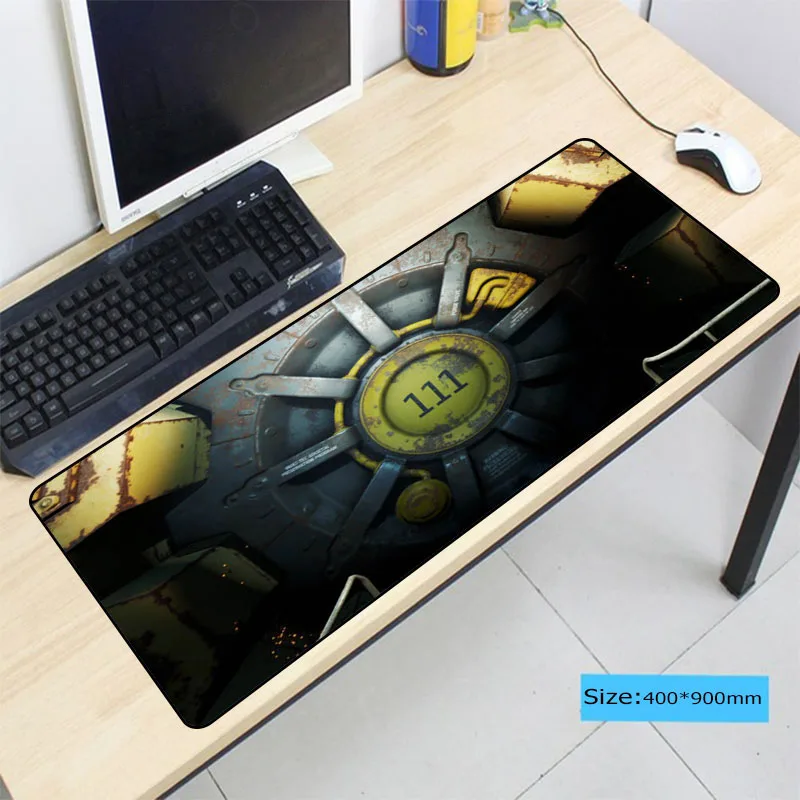  Fallout Logo Large Mouse Pad Overlock Edge Big Gaming Table mouse Pad Send BoyFriend the Best Gift 