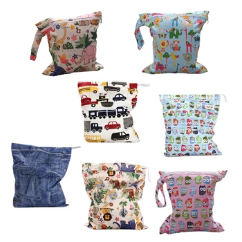 

Baby Infant Waterproof Zipper Reusable Cloth Diaper Bag