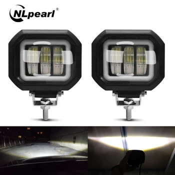 

Nlpearl 6D 5 Inch 30W Led Light Bar/Work Light For 4x4 Offroad Truck Boat UAZ ATV 12V 24V Spot Beam Led Work Lights Waterproof