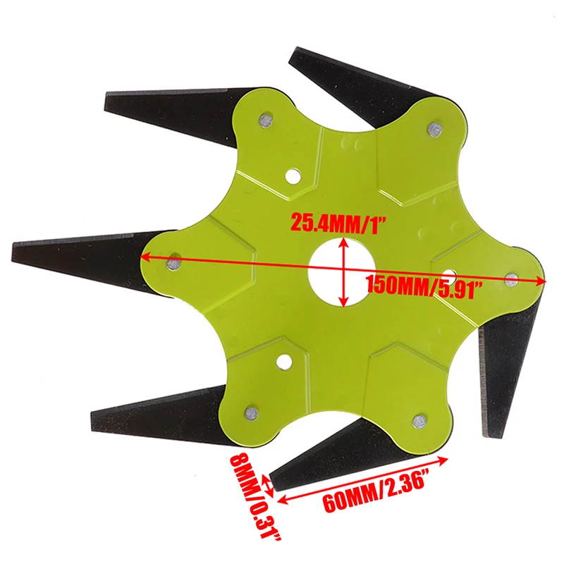 1pc Green Manganese Steel Blades Grass Trimmer Head For Lawn Mower Head Brush Cutter Tool Accessories 65Mn 1pc Green Manganese Steel Blades Grass Trimmer Head For Lawn Mower Head Brush Cutter Tool Accessories 65Mn