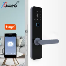 

Electronic WiFi Fingerprint Door Lock Code,Card, Key Touch Screen Digital Password Lock WIFI Smart Lock with Tuya Smart APP