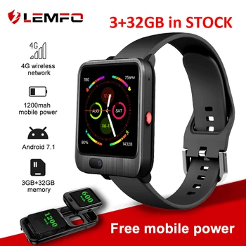

LEMFO LEM11 4G Smart Watch Men GPS Video Call With 1200mah Power Bank Wireless Bluetooth Speaker 2 in 1 Smart Watch Women