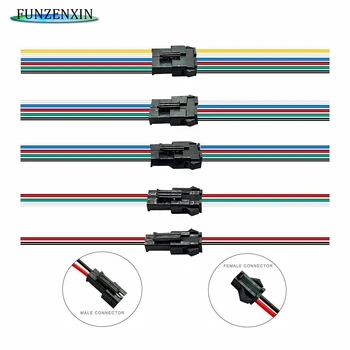 

15cm 2/3/4/5/6pin JST Connector Male And Female For WS2812B/SK6812/5050/3528 Led Strip Light 10/50/100pair